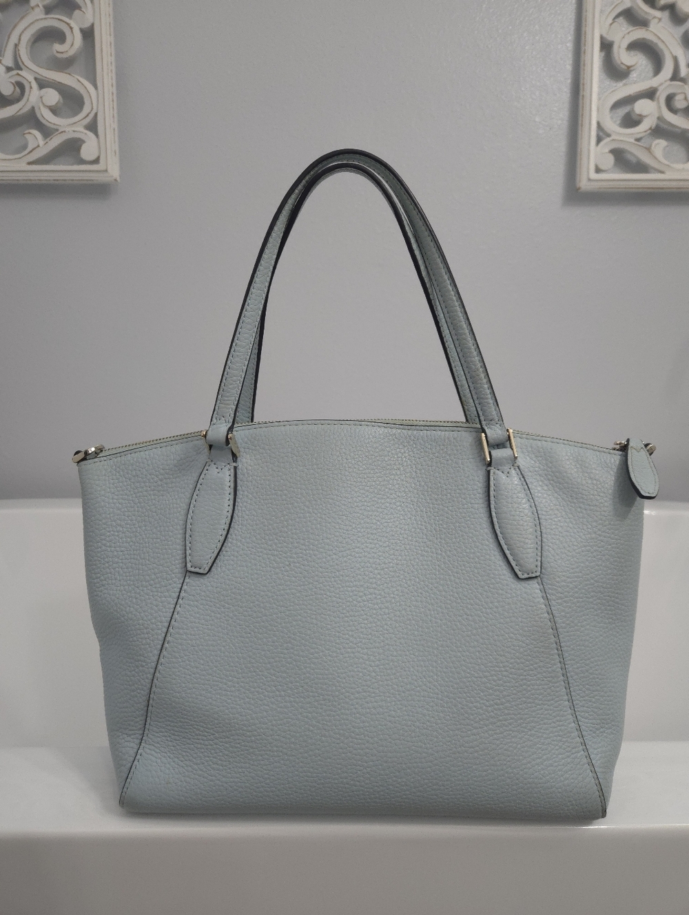Kate Spade Monica Pebbled Leather Satchel (MISSING STRAP) - Picture 7 of 14